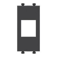 Адаптер без шторки для Keystone, Avanti, черный матовый, 1 модуль