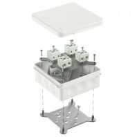 Коробка огнестойкая для о/п двухкомпонентная 60-0303-FR6.0-8 Е15-Е120 RAL9003 100х100х40 (16 шт/кор)