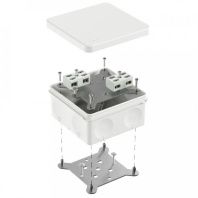 Коробка огнестойкая разветвительная для о/п двухкомпонентная 60-0300-FR6.0-4-4-Р Е15-Е60 RAL9003 100х100х50 (14 шт/уп)