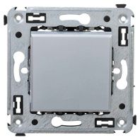 Выключатель одноклавишный в стену, Avanti, закаленная сталь