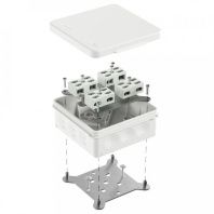 Коробка огнестойкая разветвительная для о/п двухкомпонентная 60-0303-FR6.0-4-8-Р Е15-Е60 RAL9003 100х100х40 (16 шт/кор)