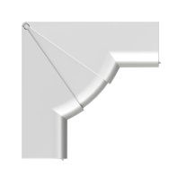 Угол внутренний 90х50 мм, изменяемый (70-120°), цвет серый металлик