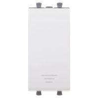 Кнопка модульная, Avanti, белое облако, 1 модуль