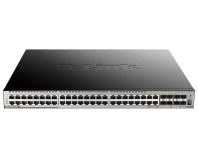 D-Link DGS-3630-52PC/A2ASI, PROJ L3 Managed Switch with 44 10/100/1000Base-T ports and 4 100/1000Base-T/SFP combo-ports and 4 10GBase-X SFP+ ports (48 PoE ports 802.3af/802.3at (30 W), PoE Budget 370W