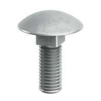 Винт с гладкой головкой и квадратным подголовником М6х16,горячеоцинкованный