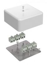 Коробка огнестойкая для кабель-канала 40-0470-FR2.5-12 Е15-Е60 (латунь) RAL9003 103х103х45 (22 шт/кор)