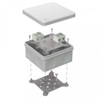 Коробка огнестойкая для о/п двухкомпонентная 60-0300-FR10.0-4 Е15-Е120 RAL7035 100х100х50 (14 шт/кор)