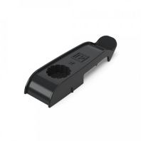 Держатель плоского кабеля односторонний для прямого монтажа на 2 места в гофроящике чёрный (1200 шт/кор)