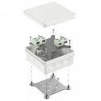 Коробка огнестойкая разветвительная для о/п двухкомпонентная 60-0303-FR6.0-4-4-Р Е15-Е60 RAL9003 100х100х40 (16 шт/кор)