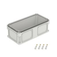 Корпус RAM box без МП 400х200х146 мм, с фланцами, прозрачная крышка высотой 21 мм, IP66/IP67