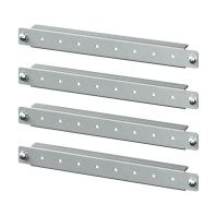 Горизонтальные дверные рейки для навесных корпусов, ширина одностворчатой двери 300 мм, 4 шт.