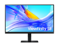 Samsung 27" ViewFinity S8 S27D804UAI IPS LED 16:9 3840x2160x60Hz 5ms 350cd 1000:1 178/178 1,07 млрд DP; HDMI; USB-C (90 Вт); USB3.0x3;Tilt; Swiv; HAS; Pivot; VESA; Black