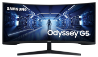 Samsung 34" Odyssey G5 C34G55TWWI VA curved 21:9 3440x1440x165Hz 1ms 2500:1 250cd 178/178 HDMI DP HDR FreeSync Premium VESA Black 2 years
