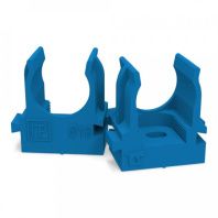 Крепеж-клипса для труб для прямого монтажа синяя d16 мм (100шт/1100шт уп/кор)