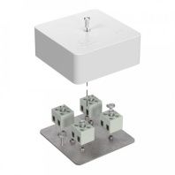 Коробка огнестойкая для кабель-канала 40-0450-FR2.5-8 Е15-Е60 (латунь) RAL9003 75х75х30 (87 шт/кор)