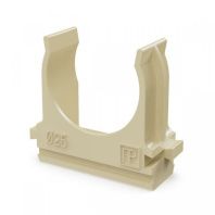 Крепёж-клипса для труб АБС-пластик сосна d25 мм в малой упаковке (10шт/500шт уп/кор)