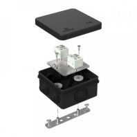 Коробка огнестойкая для о/п 40-0210-FR6.0-4 Е15-Е120 RAL9005 80х80х40