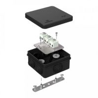 Коробка огнестойкая для о/п 40-0210-FR2.5-6 Е15-Е120 RAL9005 80х80х40