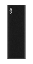 Netac Z SLIM Black 2TB USB 3.2 Gen 2 Type-C External SSD, R/W up to 550MB/480MB/s,with USB-C to USB-A cable and USB-A to USB-C adapter 3Y wty