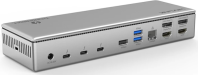 Docking Station WAVLINK Thunderbolt 4 Quad Display/96W Power Delivery Include 20V/11.5A Power Adapter/4xUSB3.0/3xThunderbolt 4/2xDP 4K 60HZ/2xHDMI 4K 60HZ/1xGigabit LAN/1xCombo Audio Jack/1xCardReader