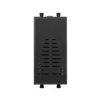 Звонок модульный, Avanti, черный матовый, 1 модуль