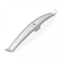 Держатель круглого кабеля двусторонний для прямого монтажа на 16 мест в гофроящике белый (100шт/кор)