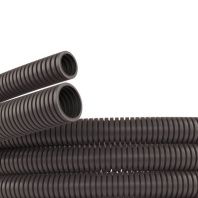 Труба ПА 6 гибкая гофр. д.50мм, ПВ-0, без протяжки, 15м, цвет тёмно-серый