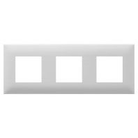 Рамка 3 поста (6 мод.), Avanti, белое облако