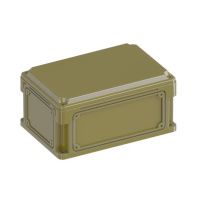 Корпус RAM box без МП 300х200х146 мм, с фланцами, непрозрачная крышка высотой 21 мм, IP66/IP67, RAL6014
