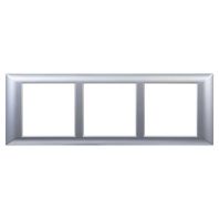 Рамка-суппорт Avanti для In-liner Front,  серебристый металлик, 6 модулей