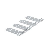 Пластина крепежная GSV H100 (4 шт.) в комплекте с метизами, необходимымидля монтажа, цинк-ламельная