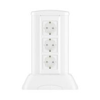 Миниколонна алюминиевая, 0.25м, цвет белый