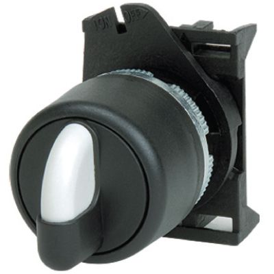 Головка переключателя на 3 положения с фиксацией стандартная ручка, черная Головка переключателя на 3 положения с фиксацией стандартная ручка, черная