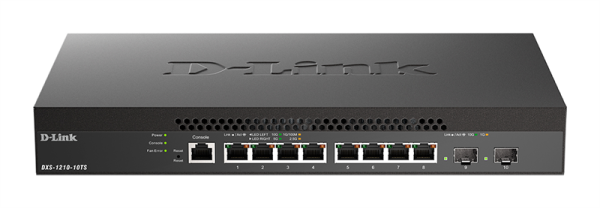 D-Link PROJ Настраиваемый L2+ коммутатор, 8x10GBase-T, 2x10GBase-X SFP+, CLI, консольный порт RJ-45 D-Link PROJ Настраиваемый L2+ коммутатор, 8x10GBase-T, 2x10GBase-X SFP+, CLI, консольный порт RJ-45