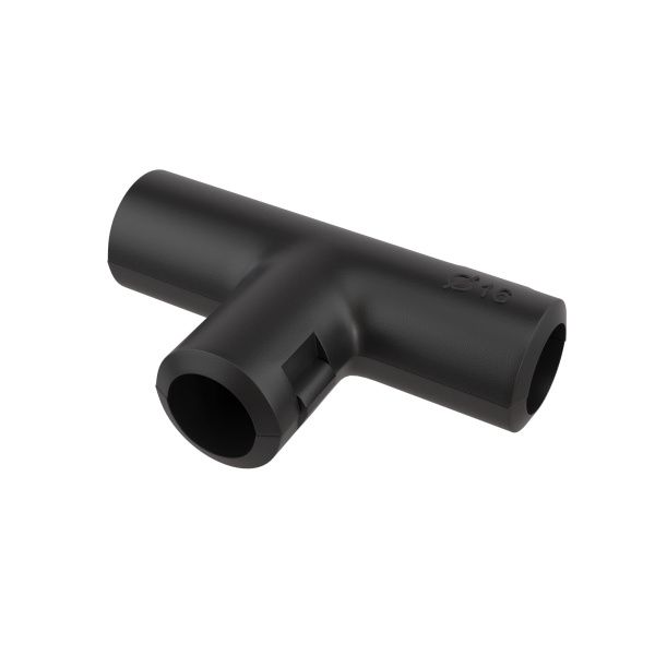 Тройник открывающийся, IP40, д.16мм, черный Тройник открывающийся, IP40, д.16мм, черный