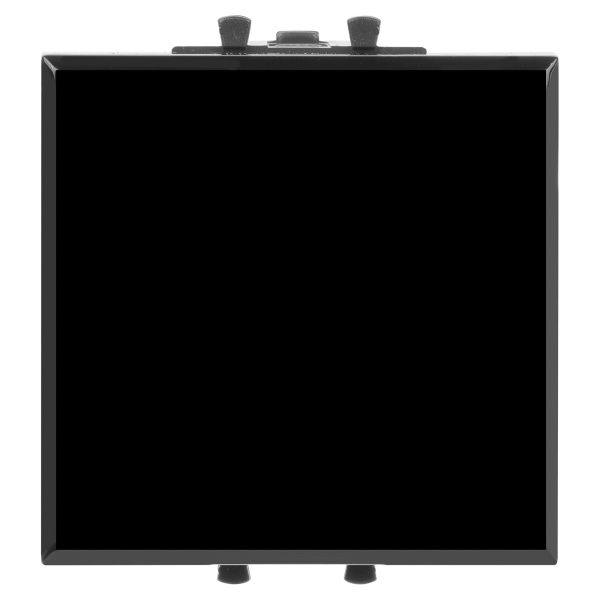 Кнопка одноклавишная модульная, Avanti, черный квадрат, 2 модуля Кнопка одноклавишная модульная, Avanti, черный квадрат, 2 модуля