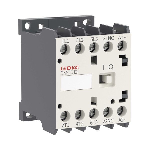 Миниконтактор YON DMC012 12A 5,5кВт AC3 3P кат. 12В DC 1НО Миниконтактор YON DMC012 12A 5,5кВт AC3 3P кат. 12В DC 1НО