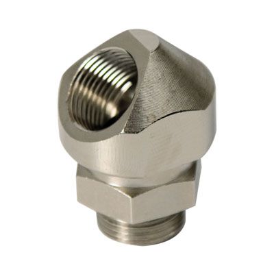 Поворотный адаптер 45° M25x1,5, IP68/IP67, никелированная латунь Поворотный адаптер 45° M25x1,5, IP68/IP67, никелированная латунь