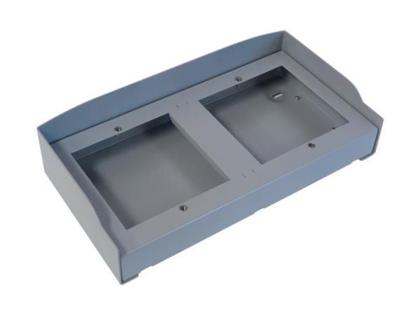 Коробка с козырьком для настенного монтажа горизонтальных двухмодульных вызывных панелей MTMSP1M2 Коробка с козырьком для настенного монтажа горизонтальных двухмодульных вызывных панелей MTMSP1M2