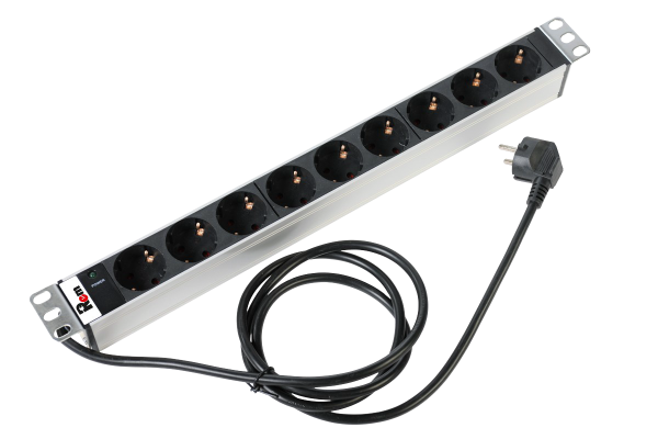 Гор блок розеток Rem-16, 1×16A, инд, 9S, 19", шнур 3м Гор блок розеток Rem-16, 1×16A, инд, 9S, 19", шнур 3м