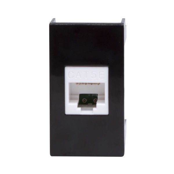 Розетка RJ-45 кат.5E,Viva,1 мод.,черн Розетка RJ-45 кат.5E,Viva,1 мод.,черн