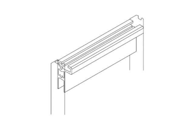 Профиль верхний подвесной подвижной створки MAL203 Профиль верхний подвесной подвижной створки MAL203