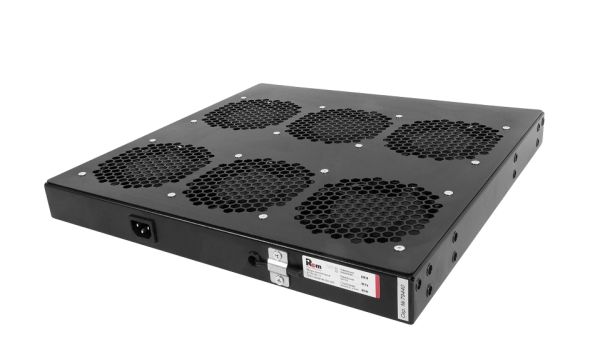 Модуль вентиляторный 19" 1U, 6 вентиляторов, регул. глубина 390-750 мм  с контроллером, чёрный Модуль вентиляторный 19" 1U, 6 вентиляторов, регул. глубина 390-750 мм  с контроллером, чёрный