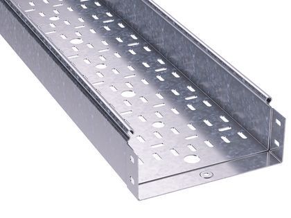 Лоток перфорированный 150х80 L 2000, нержавеющий Лоток перфорированный 150х80 L 2000, нержавеющий