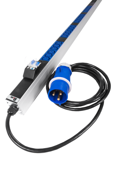 Верт блок розеток Rem-2MC, монит, измер, 1×32А, авт, 48C13, 1820мм, шнур 3м IEC309 Верт блок розеток Rem-2MC, монит, измер, 1×32А, авт, 48C13, 1820мм, шнур 3м IEC309