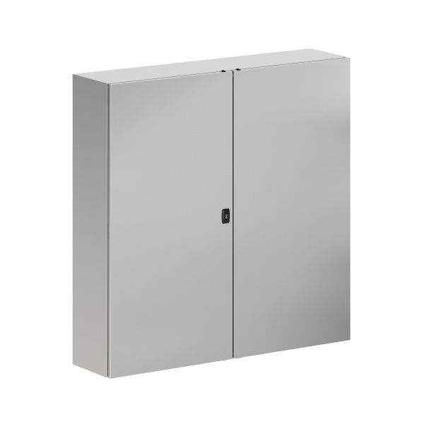 Корпус навесной STH с М/П двухдверный из нержавеющей cтали AISI304 ВxШxГ 1200x1200x300 мм, без фланца, IP55 Корпус навесной STH с М/П двухдверный из нержавеющей cтали AISI304 ВxШxГ 1200x1200x300 мм, без фланца, IP55