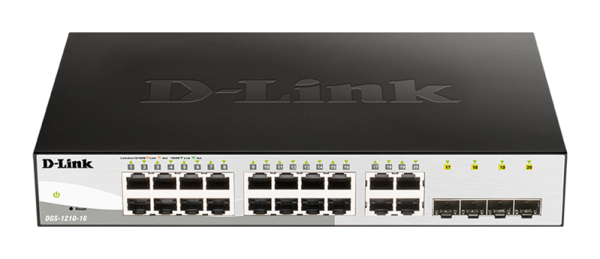 D-Link Управляемый L2 коммутатор, 16х1000Base-T, 4хCombo 1000Base-T/SFP, упрощенный интерфейс CLI, Web-интерфейс, SNMP D-Link Управляемый L2 коммутатор, 16х1000Base-T, 4хCombo 1000Base-T/SFP, упрощенный интерфейс CLI, Web-интерфейс, SNMP