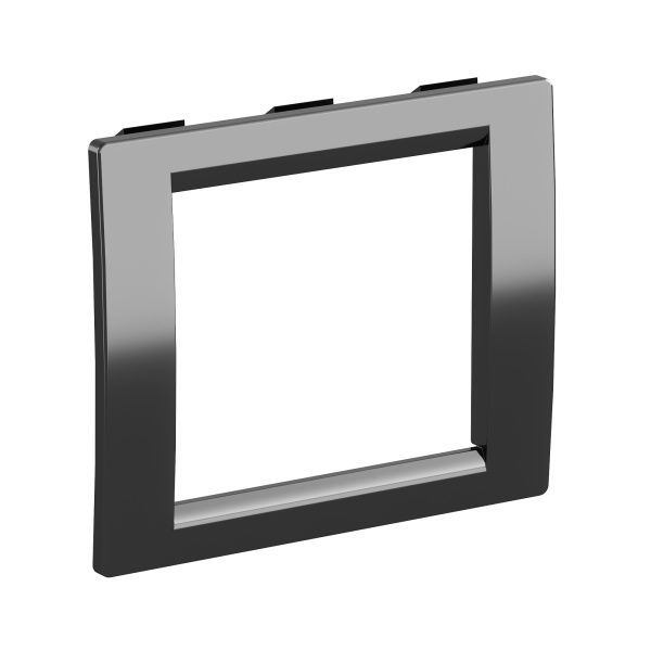 Рамка универсальная на 2 модуля, цвет чёрный Рамка универсальная на 2 модуля, цвет чёрный