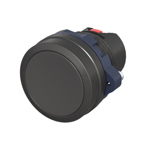 Головка кнопки плоская без фиксации, черная Головка кнопки плоская без фиксации, черная