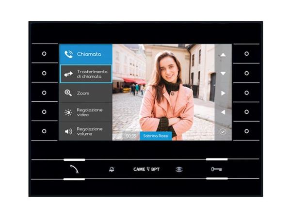 Абонентское IP-устройство hands-free с цветным 7" дисплеем FUTURA IP BK Абонентское IP-устройство hands-free с цветным 7" дисплеем FUTURA IP BK